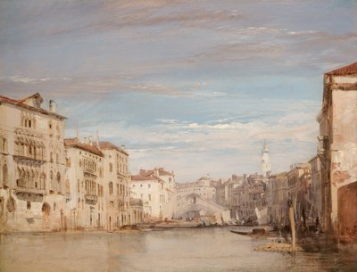 Der Canal Grande, Venedig, Blick Richtung Rialto von Richard Parkes Bonington